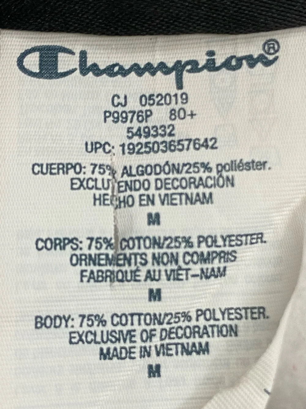 Champion Super Fleece 3.0 Overall an all-over jock tag print unisex size M - Picture 12 of 14
